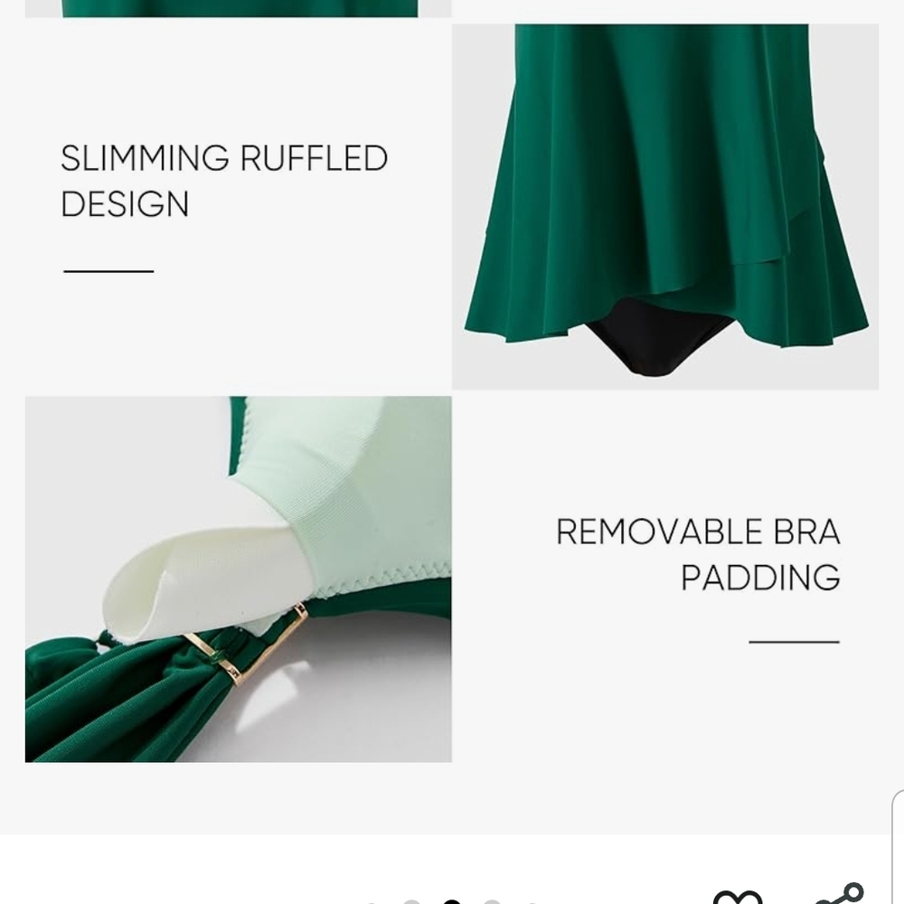 Suuksess Tropical Leaf Tankini Swimsuit Set - Picture 9 of 10